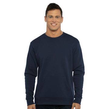 Next Level 9001 Santa Cruz Pocket Crewneck Sweatshirt - XS - Red