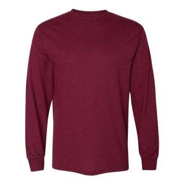Gildan 8400 DryBlend® 50/50 Long Sleeve T-Shirt - S - Maroon