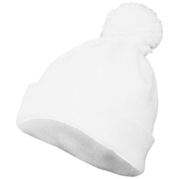 Augusta Sportswear 6816 Pom Beanie - WHITE