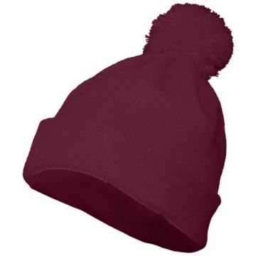 Augusta Sportswear 6816 Pom Beanie - MAROON
