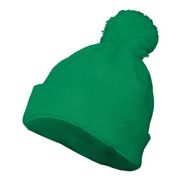 Augusta Sportswear 6816 Two Layer Acrylic Knit Pom Beanie - KELLY