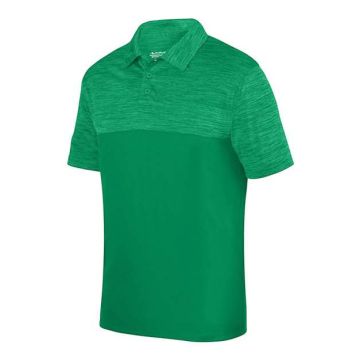 Augusta Sportswear 5412 Shadow Tonal Heather Polo - S - Kelly