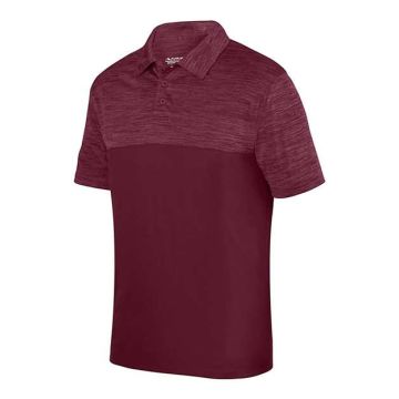 Augusta Sportswear 5412 Shadow Tonal Heather Polo - M - Maroon