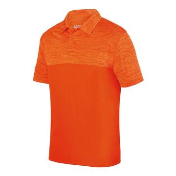 Augusta Sportswear 5412 Shadow Tonal Heather Polo - M - Orange