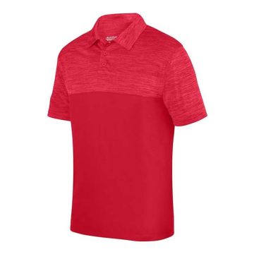 Augusta Sportswear 5412 Shadow Tonal Heather Polo - S - Red