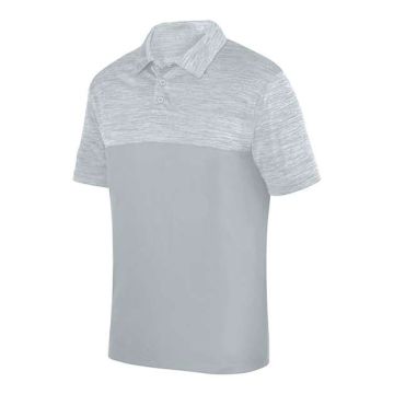 Augusta Sportswear 5412 Shadow Tonal Heather Polo - S - Silver