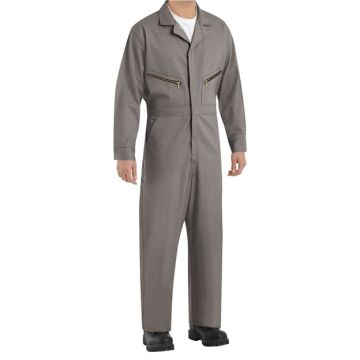 Red Kap CC18EXT Zip-Front Cotton Coverall Additional Sizes - 56 - Red
