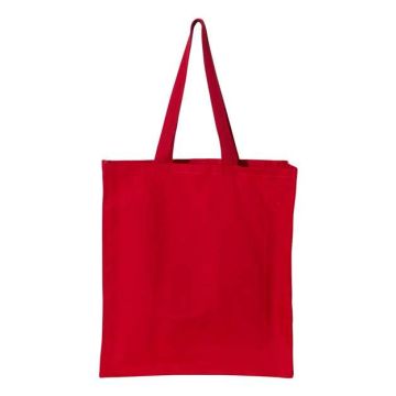 Oad OAD100 Promotional Shopper Tote - One Size - Red