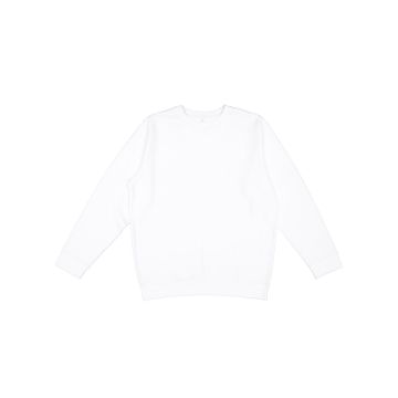 LAT 6925 Unisex Elevated Fleece Sweatshirt - WHITE