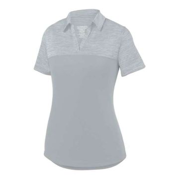 Augusta Sportswear 5413 Women's Shadow Tonal Heather Polo - M - Silver