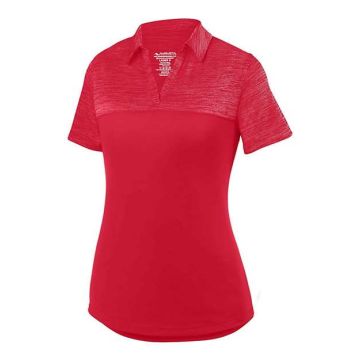 Augusta Sportswear 5413 Women's Shadow Tonal Heather Polo - M - Red
