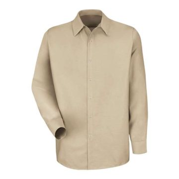 Red Kap SP16L Specialized Pocketless Long Sleeve Workshirt Sizes