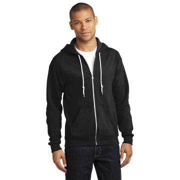 Anvil 71600  DISCONTINUED  Anvil &#174;  Full-Zip Hooded Sweatshirt. 71600 - Black