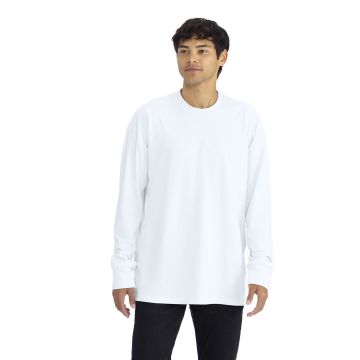 Next Level Apparel 7211 Unisex Heavyweight Cotton Long Sleeve T-Shirt - WHITE