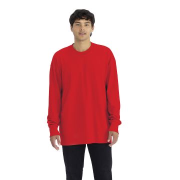 Next Level Apparel 7211 Unisex Heavyweight Cotton Long Sleeve T-Shirt - RED
