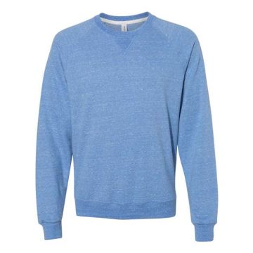 Jerzees 91MR Snow Heather French Terry Crewneck Sweatshirt