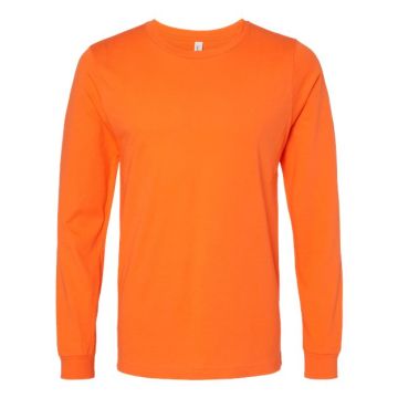 Bella + Canvas 3501 Jersey Long Sleeve Tee - XS - Orange