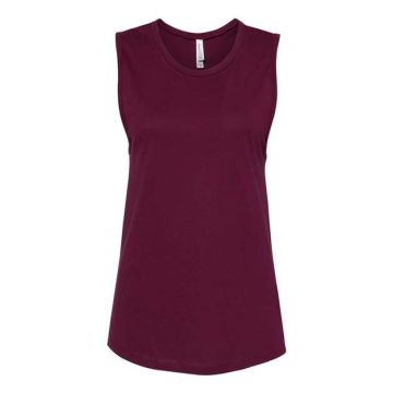 Bella + Canvas 6003 Women's Jersey Muscle Tank - S - Maroon