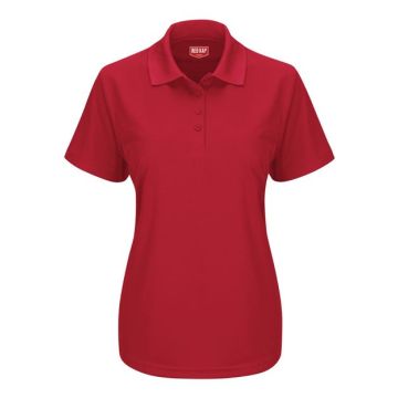 Red Kap SK97 Women's Short Sleeve Performance Knit Pocketless Core Polo - S - White