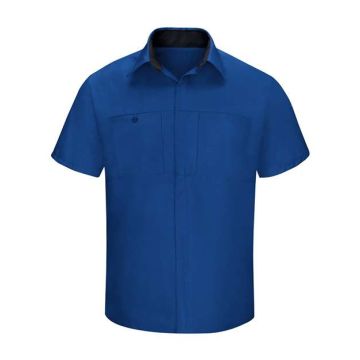 Red Kap SY42L Performance Plus Short Sleeve Shop Shirt with Oilblok Technology - Long Sizes