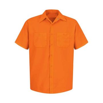 Red Kap SS24L Enhanced Visibility Short Sleeve Work Shirt Tall Sizes