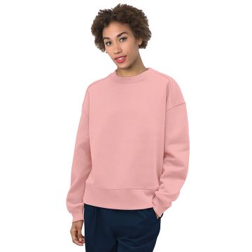 Bayside 7702BA Ladies' Crewneck Sweatshirt - PEACH