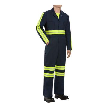 Red Kap CT10ENL Enhanced Visibility Action Back Coverall - Long Sizes