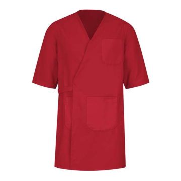 Red Kap WP10 Collarless Butcher Wrap - S - Red