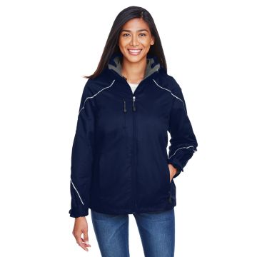 North End 78196 Women's Angle 3-in-1 Jacket with Bonded Fleece Liner