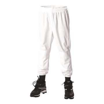 Alleson Athletic LLBDK2 Youth Pull-Up Baseball Pants - S - White