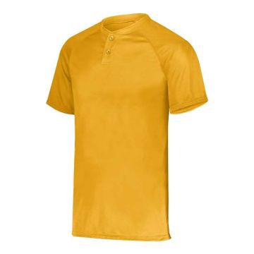 Augusta Sportswear 1565 Attain Two-Button Jersey - S - Gold