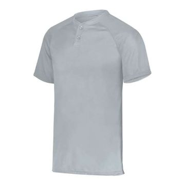 Augusta Sportswear 1565 Attain Two-Button Jersey - S - Silver