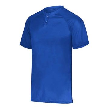 Augusta Sportswear 1566 Youth Attain Two-Button Jersey - L - Royal
