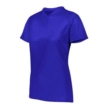 Augusta Sportswear 1567 Women's Attain Two-Button Jersey - M - Purple
