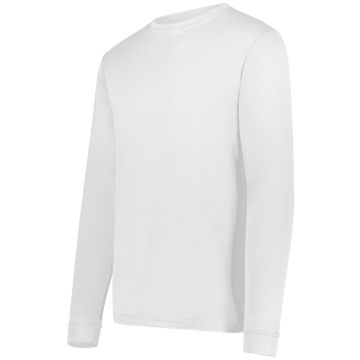 Augusta Sportswear 788 NexGen Wicking  Long Sleeve Tee - WHITE