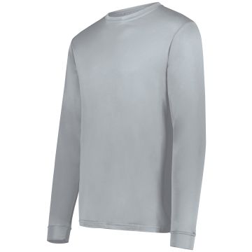 Augusta Sportswear 788 NexGen Wicking  Long Sleeve Tee - SILVER