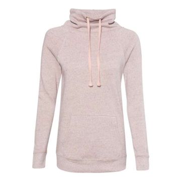 Mv Sport W20155 Women's Space-Dyed Cowl Neck Sweatshirt