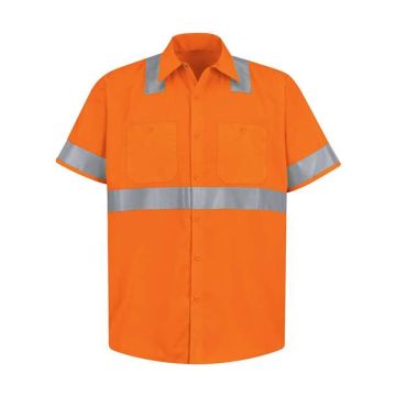 Red Kap SS24HV High Visibility Safety Short Sleeve Work Shirt