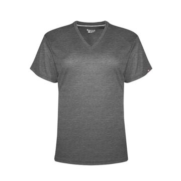 Badger 1002 FitFlex Women's Performance V-Neck T-Shirt - M - Red