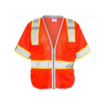 Kishigo 1550-1551 Premium Brilliant Series Heavy Duty Class 3 Vest