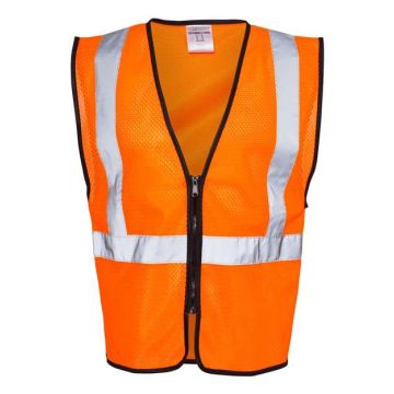 Kishigo 1547-1548 Zippered Mesh Economy Class 2 Vest