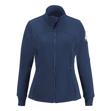 Bulwark SEZ3 Women's Zip Front Fleece Jacket-Cotton/Spandex Blend