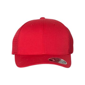 Flexfit 110M 110® Mesh-Back Cap - Adjustable - Red