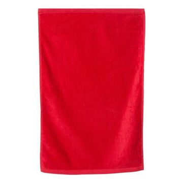 Q-tees T200 Hemmed Hand Towel - One Size - Red