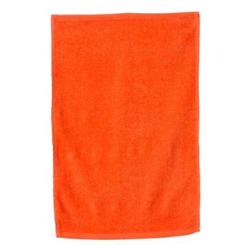 Q-tees T300 Deluxe Hemmed Hand Towel - One Size - Orange