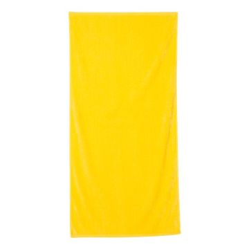 Q-tees QV3060 Velour Beach Towel - One Size - Yellow