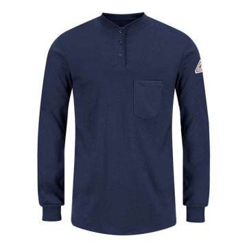 Bulwark SEL3 Women's Long Sleeve Tagless Henley Shirt