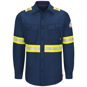 Bulwark QS40E iQ Series Endurance Enhanced Visibility Work Shirt