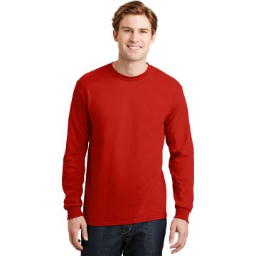 Gildan 8400 Gildan &#174;  - DryBlend &#174;  50 Cotton/50 Poly Long Sleeve T-Shirt. 8400 - Red
