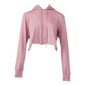 Bella + Canvas 8512 Women's Triblend Crop Long Sleeve Hoodie